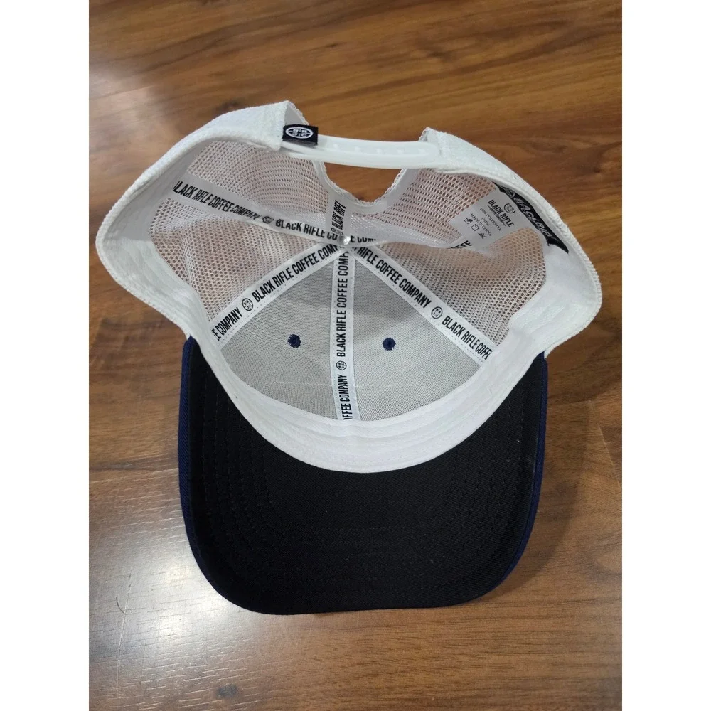 Black Rifle Coffee Company Hat Mens OSFM Navy Blue New Trucker Snapback Cap